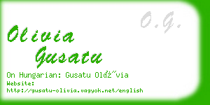 olivia gusatu business card